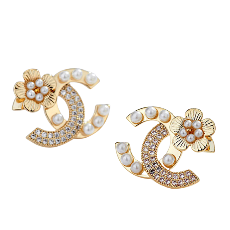 Flower Pearl Romance Stud Earrings.  Exclusive designer inspired flower pearl and studded earrings. The most romantic accessory for every outfit of the day. Limited quantities. Available in Silver and Gold.  2 cm    Please follow care instructions to maintain your pieces quality and integrity. #shopemmasofia